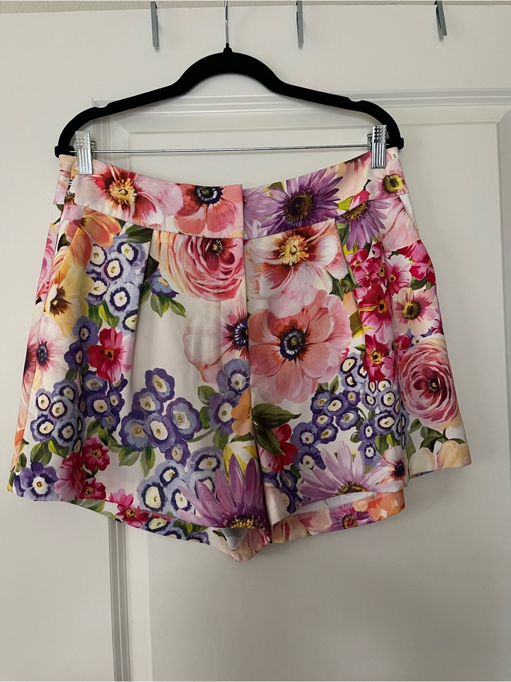 Express Editor High Waisted Floral Tailored Shorts
